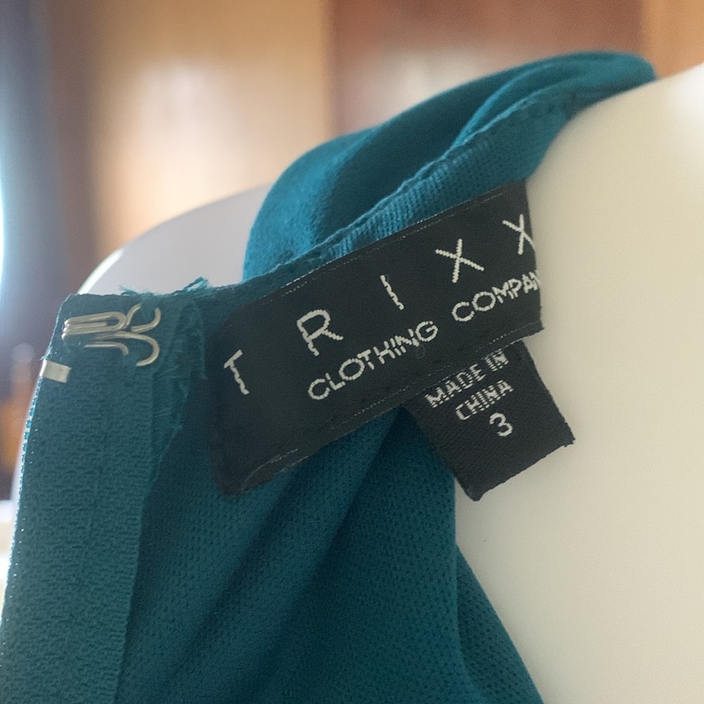 Trixxi Blue Sleeveless Halter Fit and Flare Mini Dress new! 221 - Picture 5 of 5